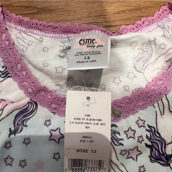 NWT Esme Unicorn Pajamas - Picture 3 of 4